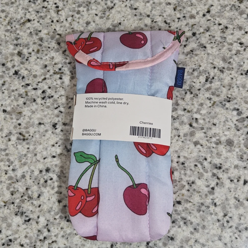 Baggu Puffy Glasses Sleeve (Cherries)